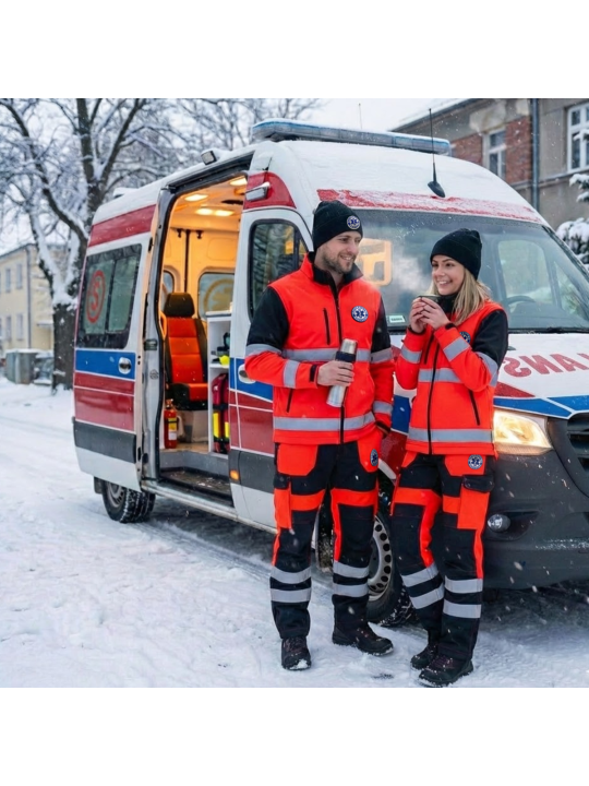 Softshell Ratownictwo Medyczne RED FLUO 3M 10 000 mm