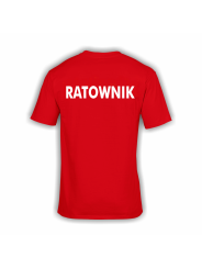 Koszulka Ratownictwo Medyczne - Ratownik Premium - Czerwona