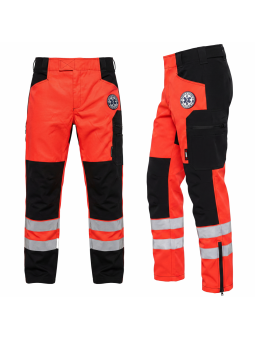 Spodnie Letnie Fluo Red Ratownictwo Medyczne Ratownik