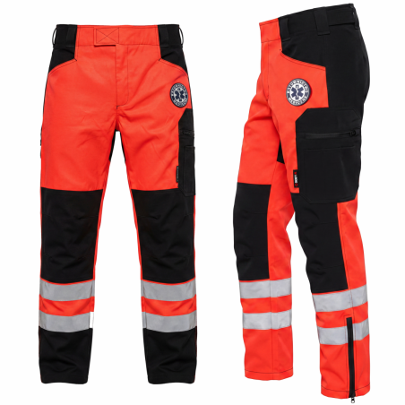 Spodnie Letnie Fluo Red Ratownictwo Medyczne Ratownik