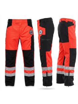 Spodnie Letnie Fluo Red Ratownictwo Medyczne Ratownik