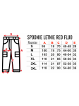 Spodnie Letnie Fluo Red Ratownictwo Medyczne Ratownik