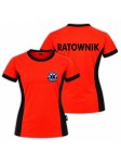 Koszulka Damska Red Fluo PRM Ratownik Medyczny