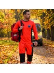 Koszulka Longsleeve Ratownik Red Fluo PRM Medyczny