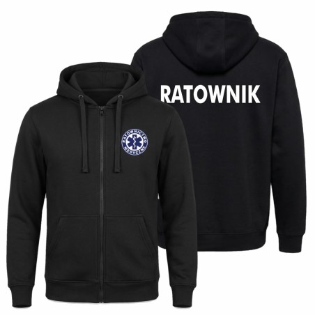 Gruba Bluza z zamkiem dla Ratownictwa Medycznego 330g