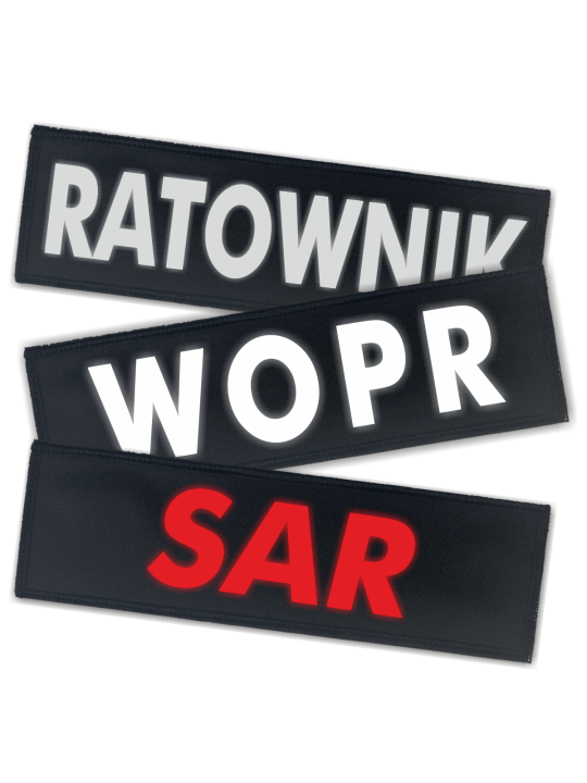 Naszywka 33x10 z Własnym Napisem