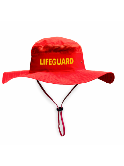 Kapelusz UPF50+ dla Ratownika – Czerwony