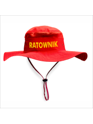 Kapelusz UPF50+ dla Ratownika – Czerwony