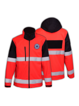 Softshell Ratownictwo Medyczne RED FLUO 3M 10 000 mm