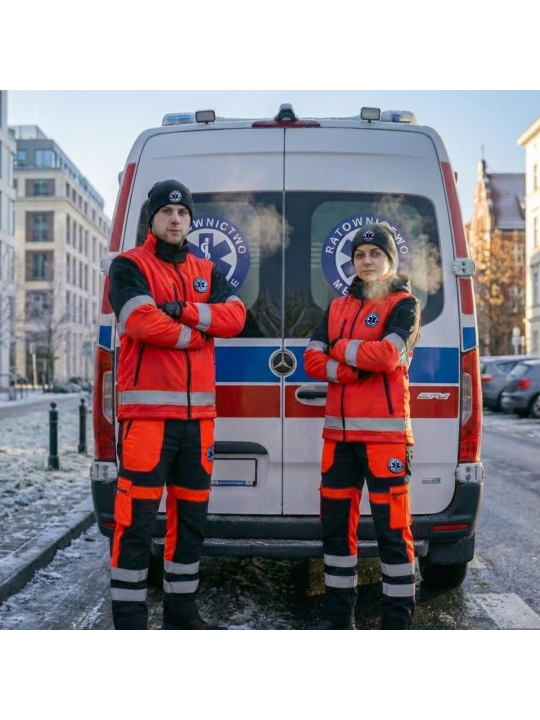 Czapka Zimowa Ratownictwo Medyczne czarna