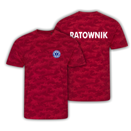 Koszulka RATOWNICTWO MEDYCZNE RED CAMO