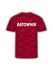 Koszulka RATOWNICTWO MEDYCZNE RED CAMO