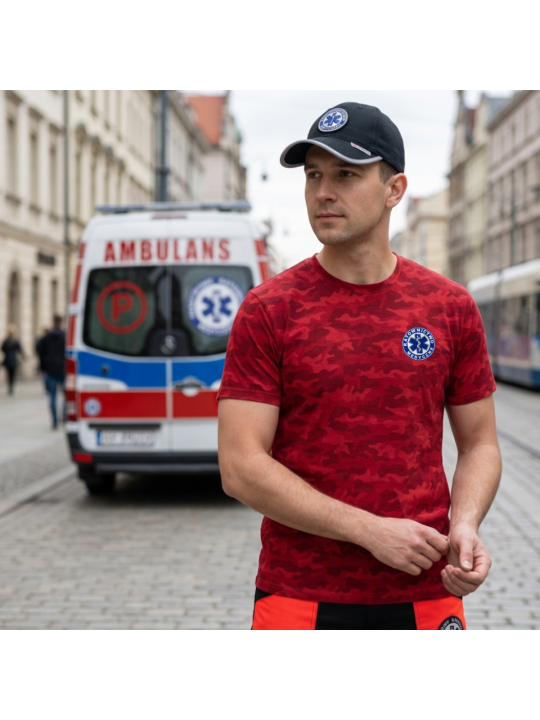 Koszulka RATOWNICTWO MEDYCZNE RED CAMO