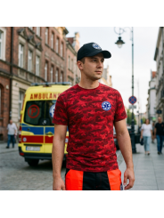 Koszulka RATOWNICTWO MEDYCZNE RED CAMO