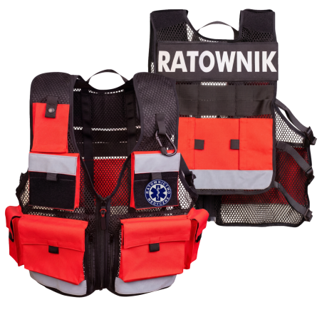 Kamizelka taktyczna RED FLUO