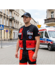 Kamizelka taktyczna RED FLUO PRM Ratownictwo Medyczne