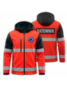 Softshell Ratownictwo Medyczne RED FLUO 3M 10 000 mm