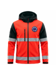 Softshell Ratownictwo Medyczne RED FLUO 3M 10 000 mm