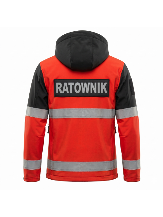 Softshell Ratownictwo Medyczne RED FLUO 3M 10 000 mm
